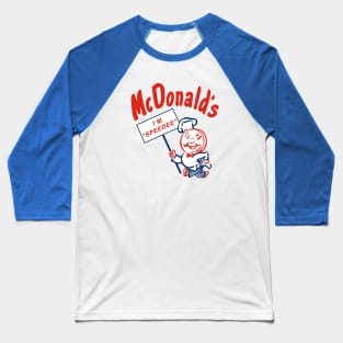 McDonald's original mascot. Speedee Baseball T-Shirt